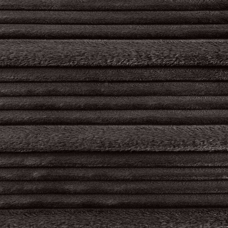 Koc flanelowy Nina stalowy 220 x 200 cm – miękki i ciepły