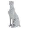 Figurka ceramiczna pantera srebrna 12 x 8 x 23 cm – doda blasku wnętrzu
