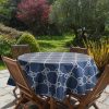 Obrus Garden granatowy O 150 cm – idealny na taras