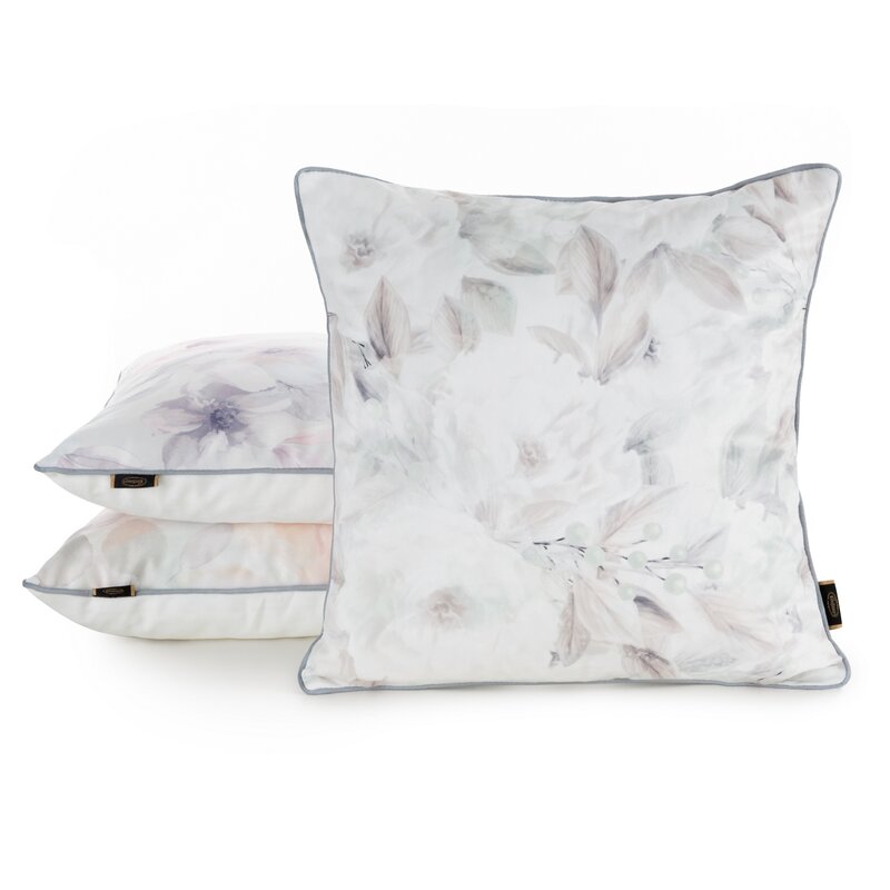 Poszewka velvet biała 45 x 45 cm – wprowadza spokój