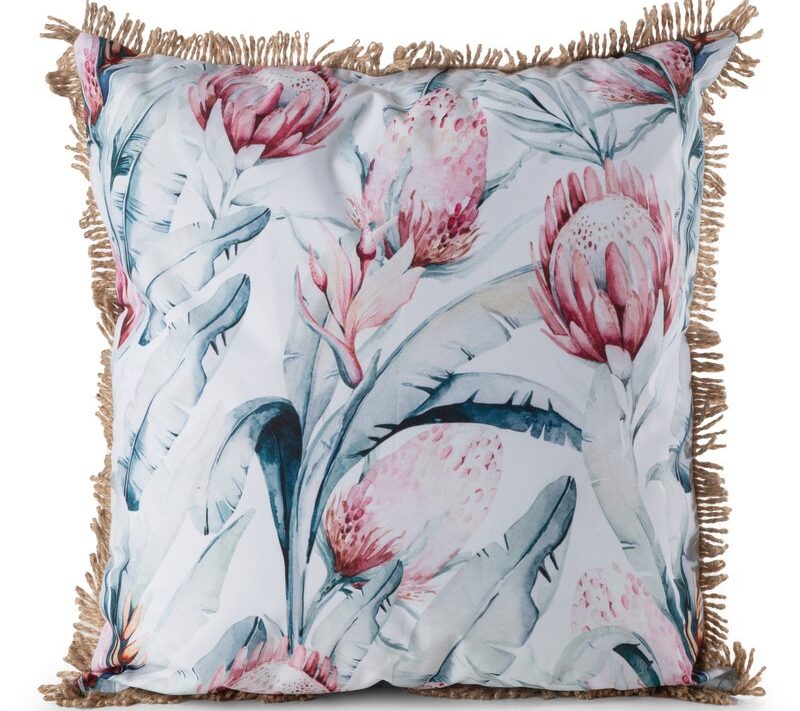 Poszewka Garden biała 45 x 45 cm – doda uroku wnętrzu