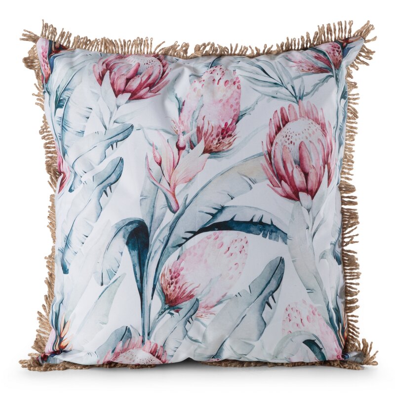 Poszewka Garden biała 45 x 45 cm – doda uroku wnętrzu