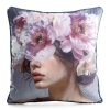 Poszewka dekoracyjna Velvet niebieska 45 X 45 cm – przyjemna w dotyku