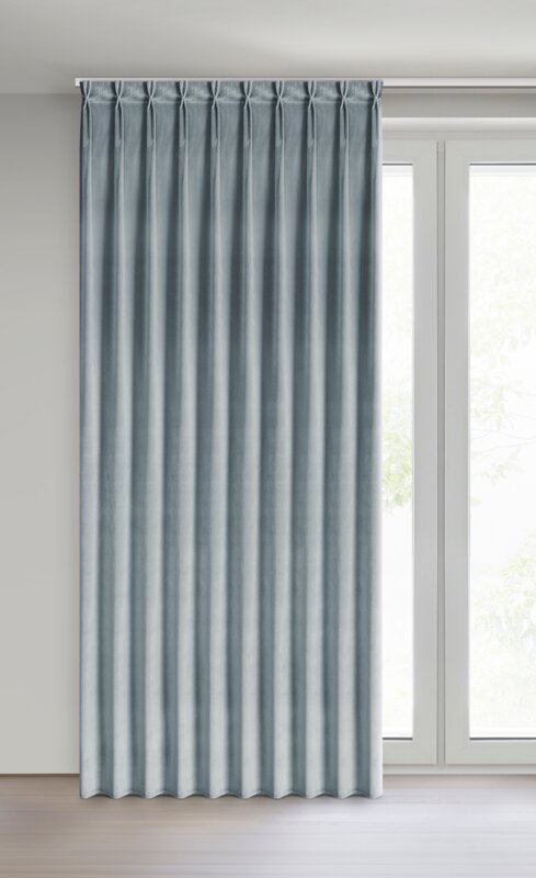 Zasłona gotowa szara 125 x 270 cm – zaciemnienie sypialni