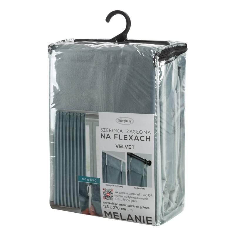 Zasłona gotowa Melanie szara 80 x 270 cm – zmiękcza światło