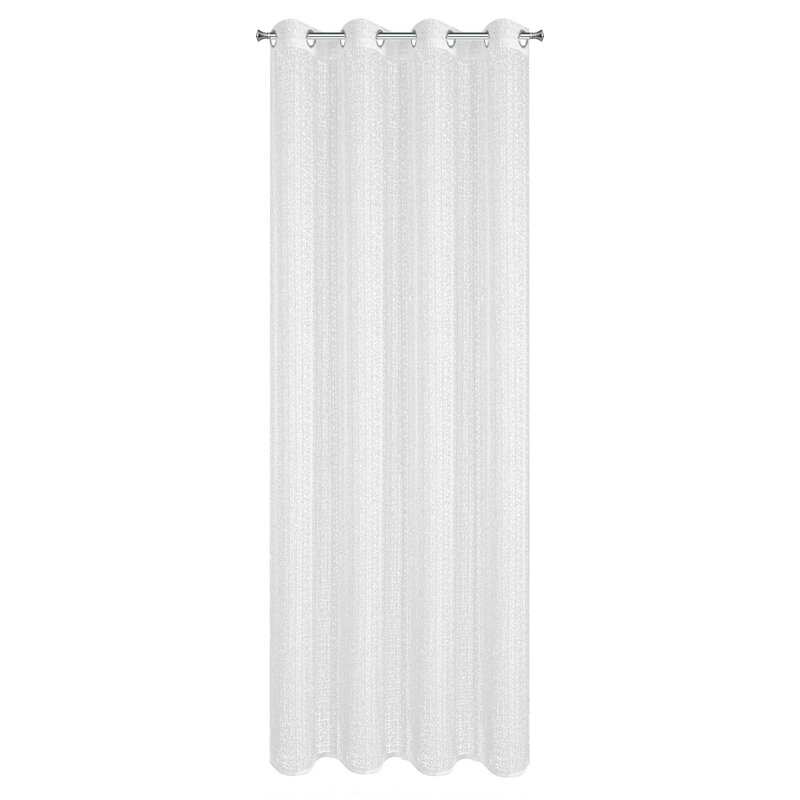 Firana gotowa KLOE biała 140 X 250 CM – delikatnie rozprasza światło