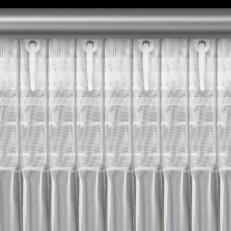 Firana gotowa biała 140 x 270 cm – rozświetla wnętrze