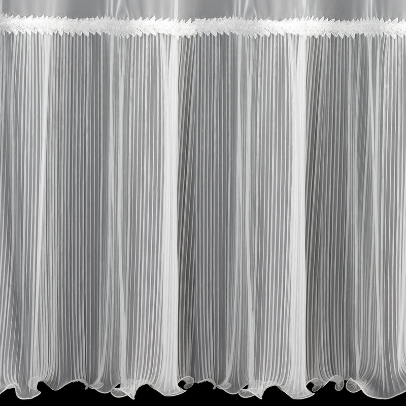 Firana gotowa biała 140 x 250 cm – rozprasza światło