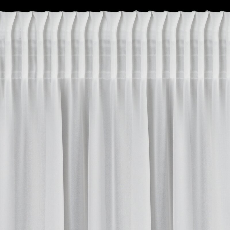 Zasłona gotowa Roses biała 140 X 270 CM – rozjaśnia wnętrze