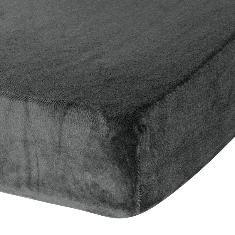 Prześcieradło flanelowe stalowe 220 x 200 x 30 cm – ciepłe na zimę