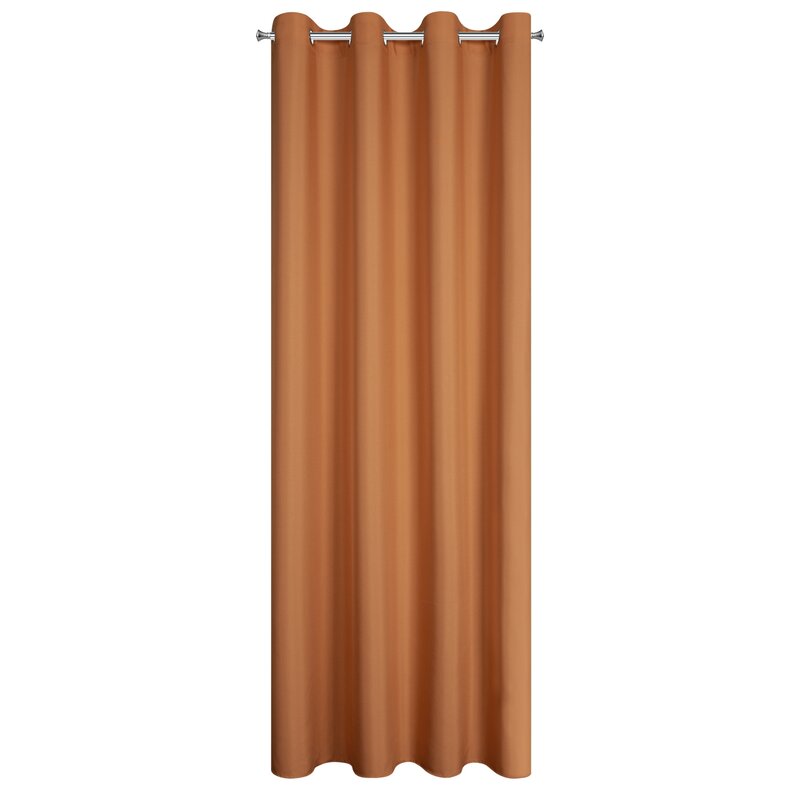 Zasłona gotowa Rita ruda 140 x 250 cm – wprowadzi ciepło