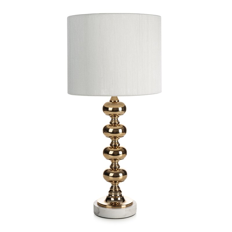 Lampa stojąca Daisy biała O 31 x 65 cm – tworzy przytulny nastrój