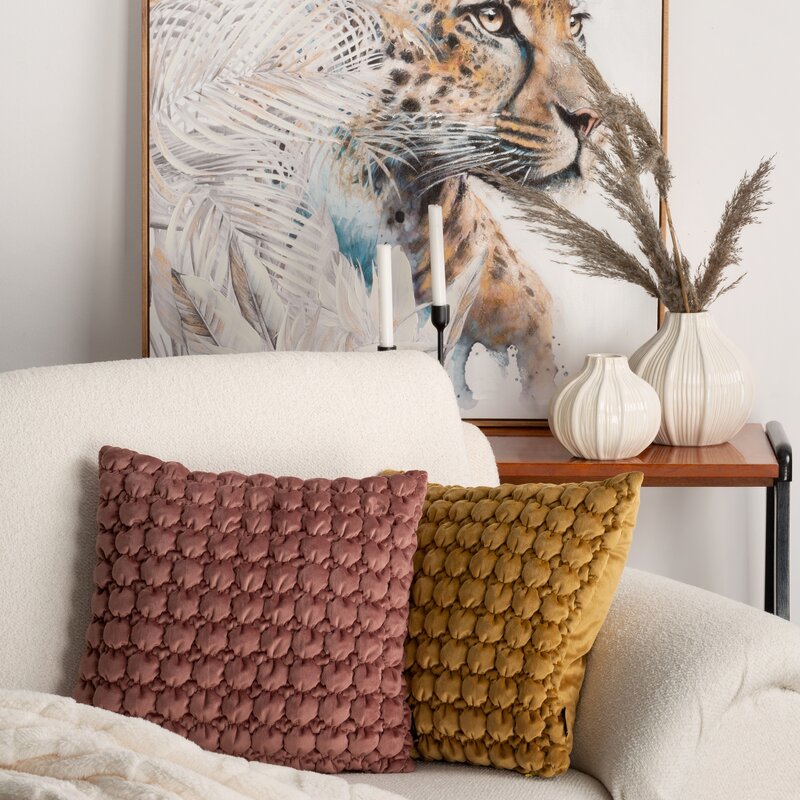Poszewka Velvet pudrowy róż 45 x 45 cm – doda przytulności