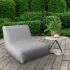 Jasnoszary Fotel Ogrodowy Garden – Wodoodporny Fotel Dmuchany 70x90 cm