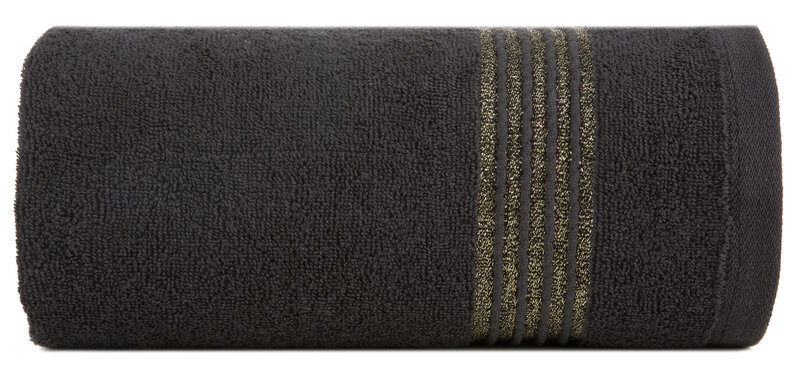Ręcznik Lurex czarny 50 x 90 cm – miękki i chłonny