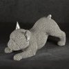 Figurka ceramiczna Eldo srebrna 19 x 8 x 9 cm – dodaje blasku wnętrzu