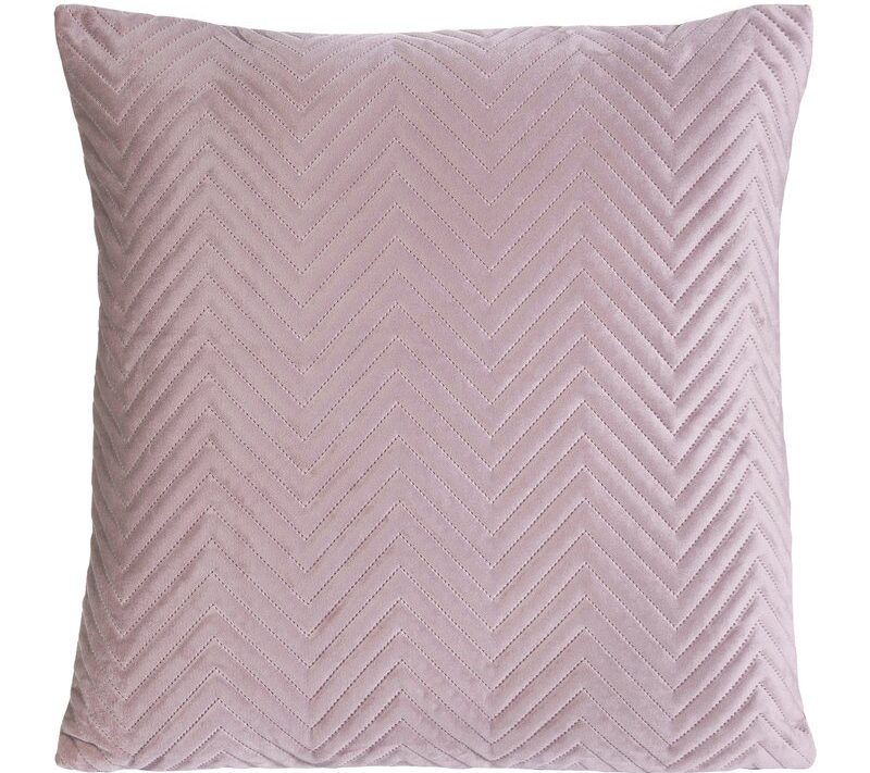 Poszewka velvet pudrowy róż 45 x 45 cm – doda przytulności
