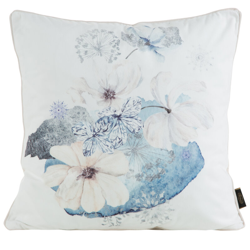 Poszewka Velvet SI/PO/VELVET/09 kremowa 45x45 cm – odświeża wnętrze