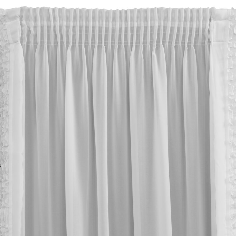 Firana gotowa Luisa biała 140 x 270 cm – rozjaśnia wnętrze