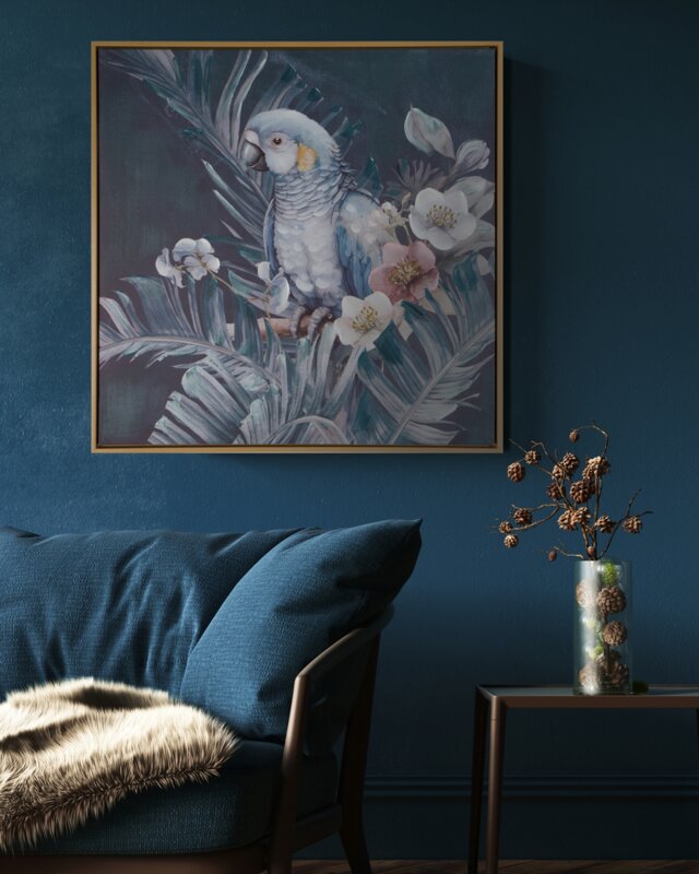 OBRAZ 619 60 X 60 CM GRANATOWY