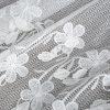 Firana gotowa Sadie biała 300 x 150 cm – zdobiona koronką