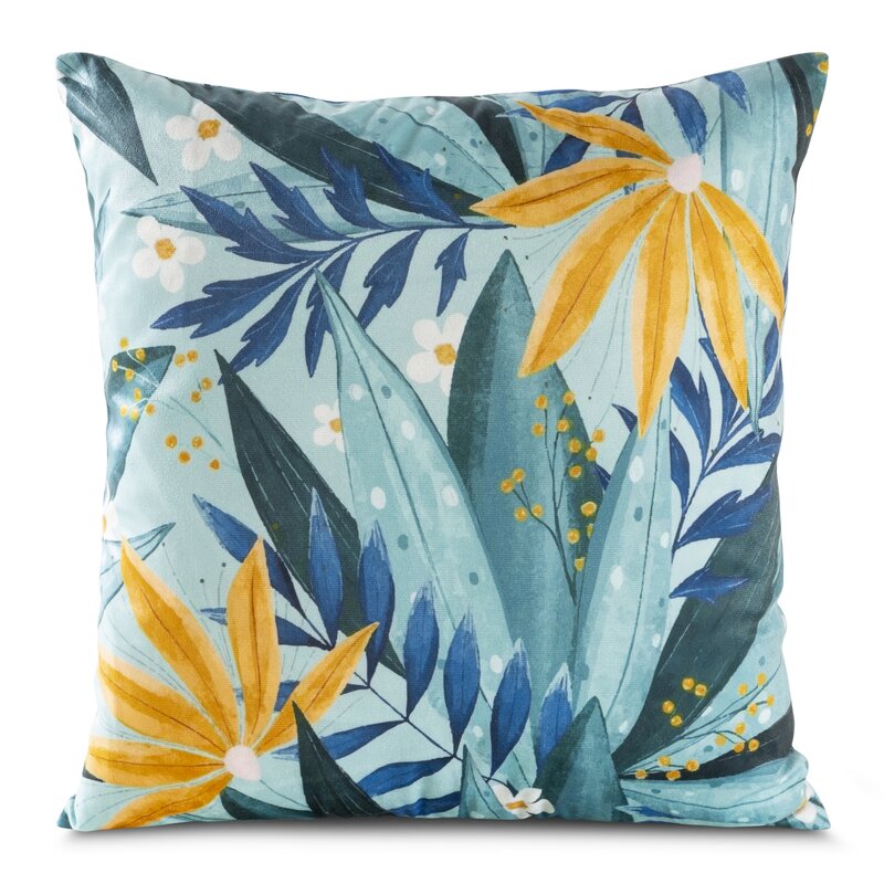 POSZEWKA VELVET 94 45 X 45 CM NIEBIESKI