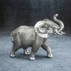 Figurka ceramiczna EVAN stalowa 13 X 30 X 25 CM – do salonu i gabinetu