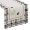 Obrus gobelinowy świąteczny naturalny 45x140 cm – odporny na plamy