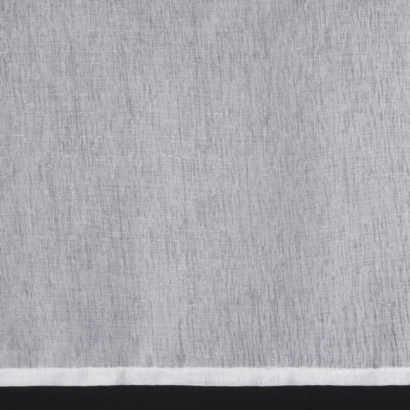 Firana gotowa Sevilla na szelkach biała 150 X 90 cm – idealna do kuchni, łazienki