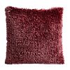 Poszewka Shaggy ciemnobordowa 40 x 40 cm – doda przytulności