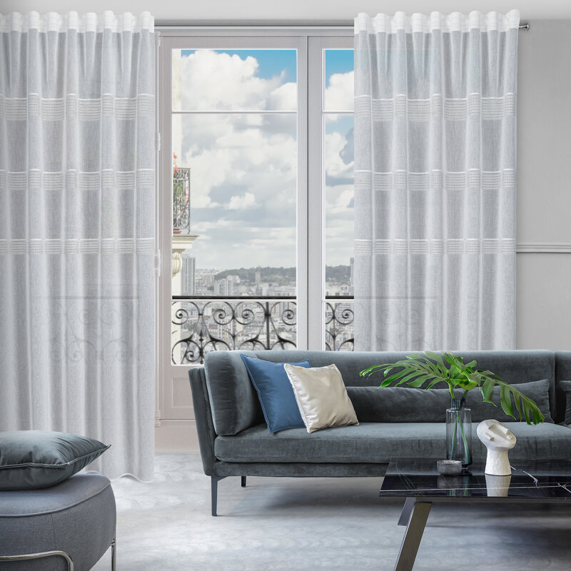 Firana gotowa Ines biała 140 x 270 cm – rozprasza światło