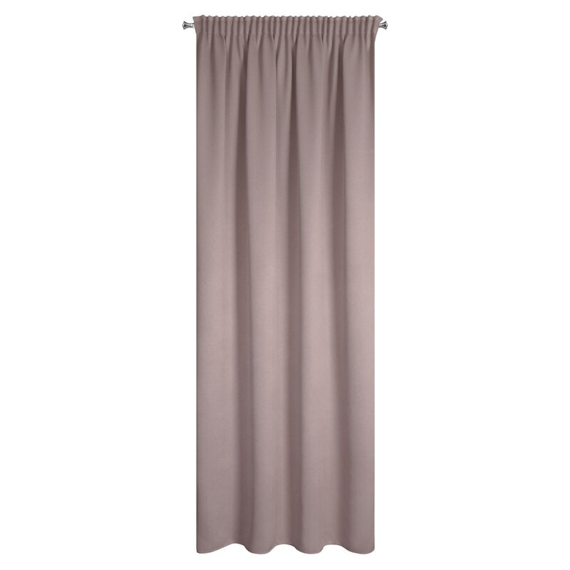 Zasłona gotowa pudrowy róż 130 x 300 cm – zapewni prywatność