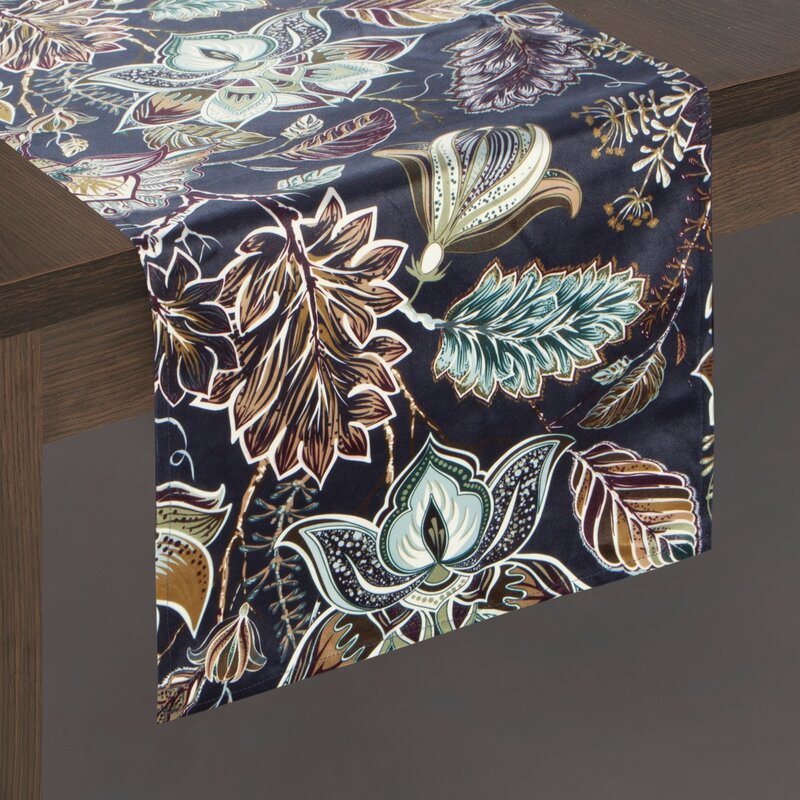 OBRUS GRACIA 33 X 180 CM GRANATOWY CHO/GRACIA/GRAN 33X180