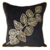 POSZEWKA POPLA 45 X 45 CM CZARNY