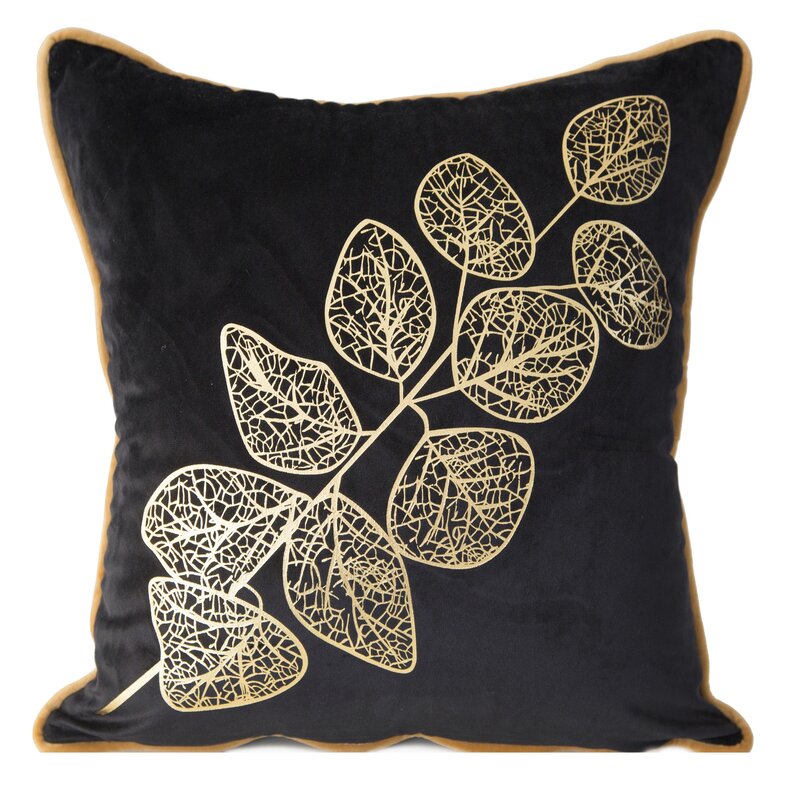 POSZEWKA POPLA 45 X 45 CM CZARNY