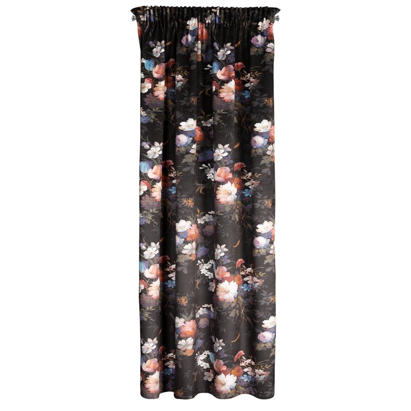Zasłona gotowa Karen czarna 140 x 270 cm – zaciemniająca i stylowa