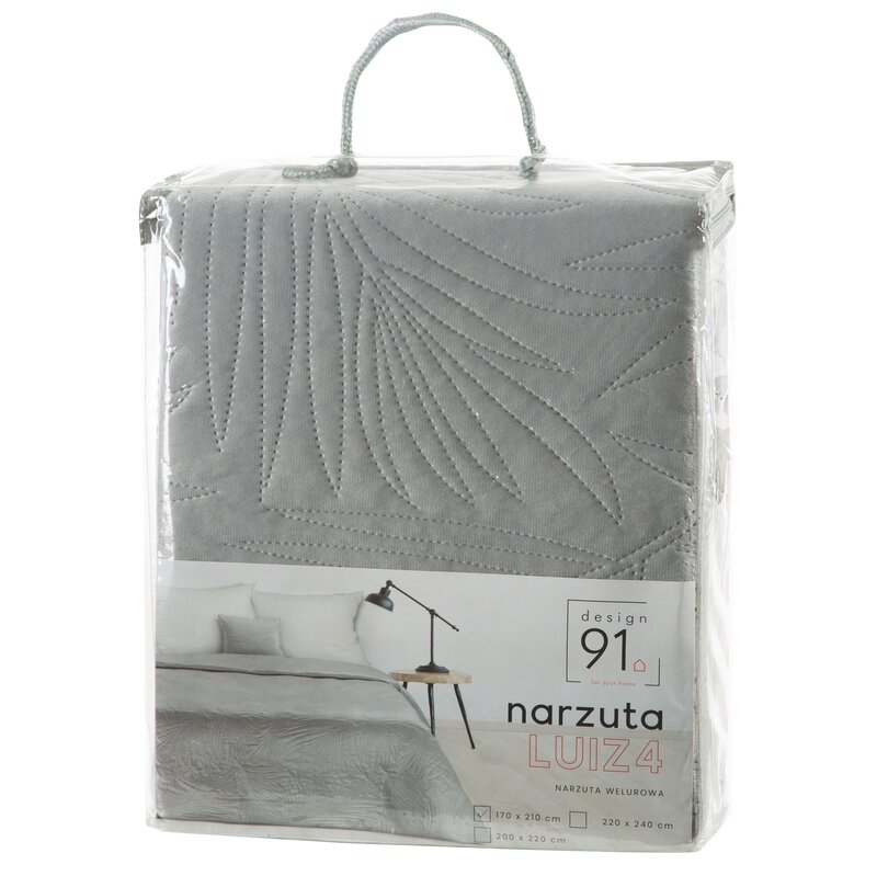 NARZUTA D91 LUIZ 4 170 X 210 CM SREBRNY