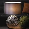 LAMPA DEKORACYJNA DAKOTA (3) O 37 X 52 CM SREBRNY