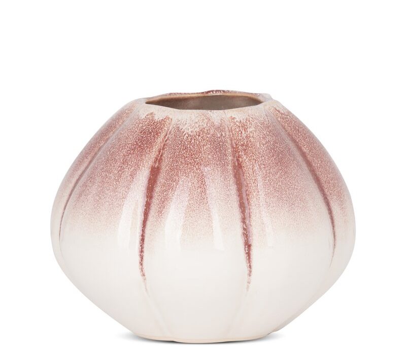 Wazon ceramiczny Evita kremowy fi 18 x 14 cm – na susze i kwiaty