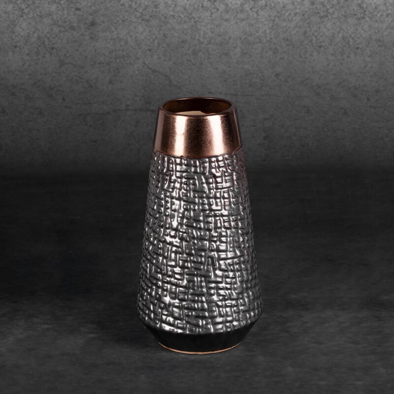 Wazon ceramiczny Morena kremowy O 14 x 26 cm – idealny na kwiaty