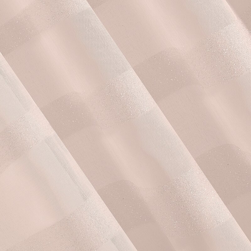 Firana gotowa różowa 140 x 250 cm – rozjaśnia wnętrze