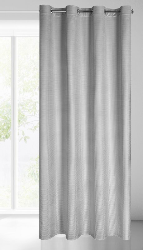 Zasłona gotowa Darcy srebrna 140 X 250 CM – do salonu i sypialni