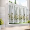 Firana gotowa Flora biały 150 x 60 cm – doda uroku kuchni