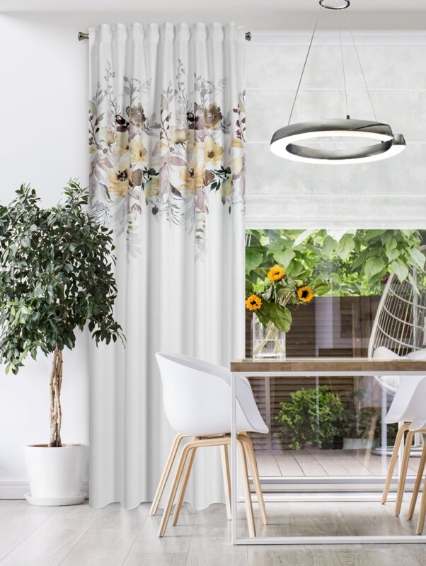 Zasłona gotowa Sendi biały 140 x 270 cm – wprowadza świeżość