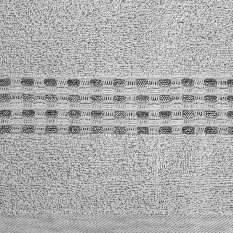 Ręcznik żakard RIVA srebrny 50 x 90 cm – miękki i chłonny