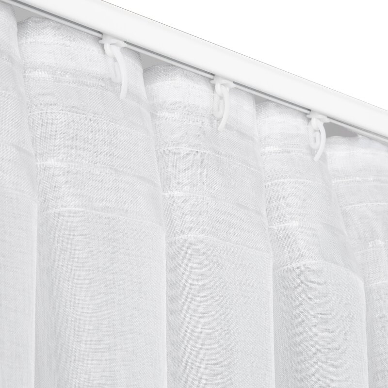 Firana gotowa Layla biała 140 X 300 cm – lekka i rozświetlająca
