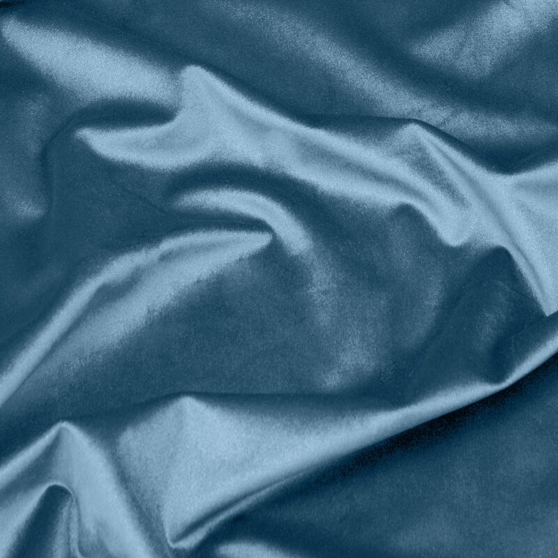 Zasłona gotowa Pierre Cardin niebieska 140 x 270 cm – zaciemniająca welwet
