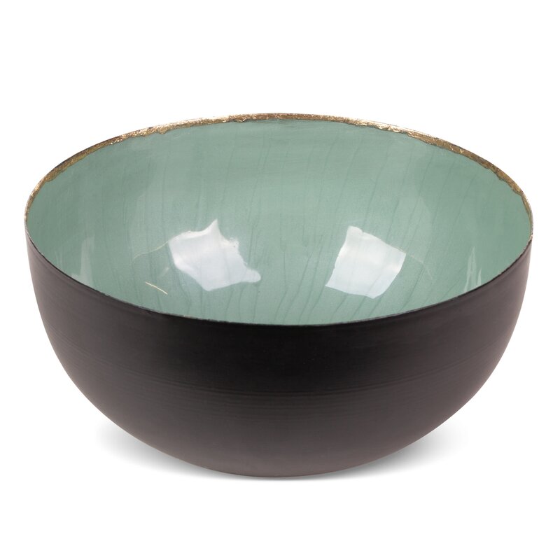 Misa metalowa Dora czarna fi 20 x 9 cm – stylowa dekoracja