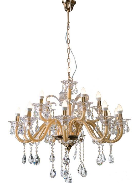 Lampa sufitowa Glitter złota O 95 x 70 cm – rozświetli wnętrze