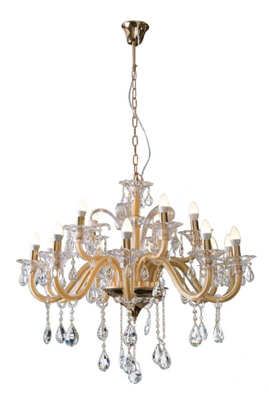 Lampa sufitowa Glitter złota O 95 x 70 cm – rozświetli wnętrze